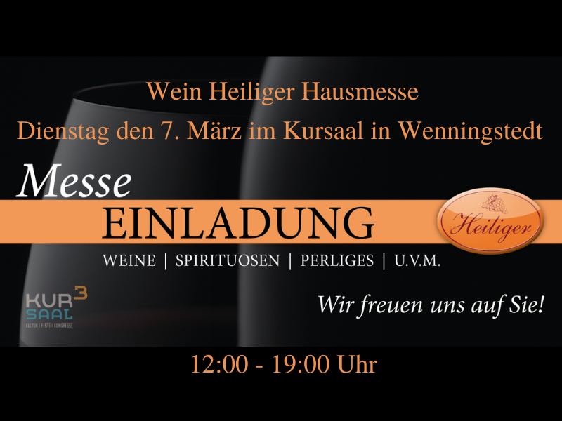 Wein Heiliger Hausmesse 2023