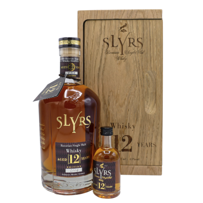 Slyrs 12 Jahre Whisky 0,7L 43% Sonderedition 2004 im Eichenholzblock
